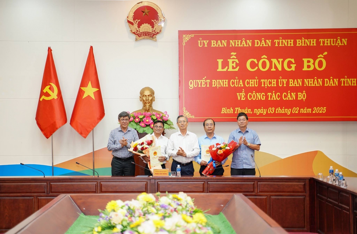 Bình Thuận: Công bố quyết định thành lập Ban Tuyên giáo và Dân vận Tỉnh uỷ, công tác cán bộ