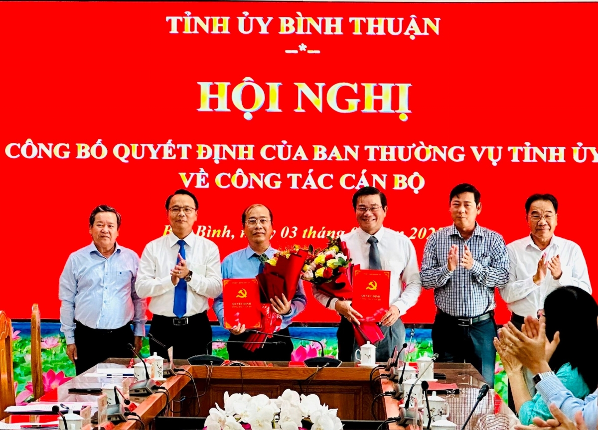 Bình Thuận: Công bố quyết định thành lập Ban Tuyên giáo và Dân vận Tỉnh uỷ, công tác cán bộ