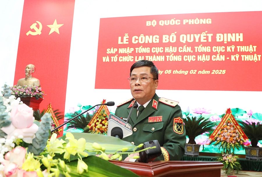 Công bố quyết định sáp nhập nhập Tổng cục Hậu cần và Tổng cục Kỹ thuật thành Tổng cục Hậu cần-Kỹ thuật