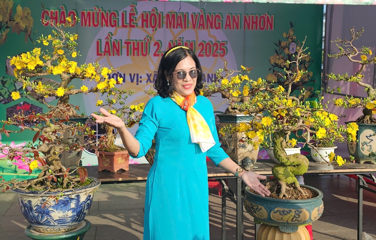 Mai khoe sắc, khoe dáng trong Lễ hội Mai vàng An Nhơn lần thứ 2 năm 2025