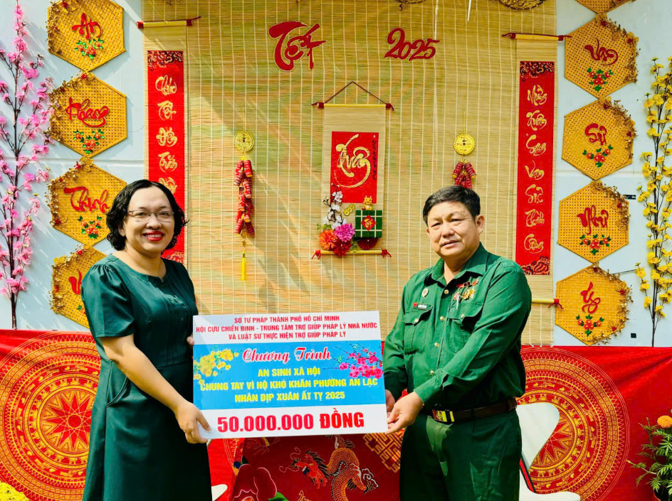 Đạt thành tích xuất sắc về trợ giúp pháp lý và từ thiện xã hội