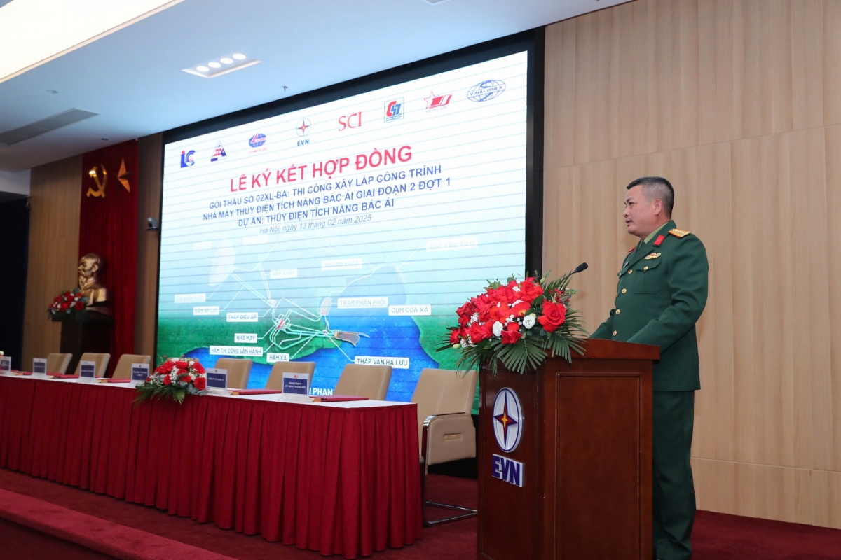 Tập đoàn EVN tổ chức ký kết thi công công trình Nhà máy Thủy Điện tích năng Bắc Ái, giai đoạn 2 - đợt 1