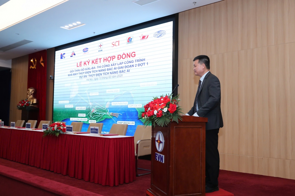 Tập đoàn EVN tổ chức ký kết thi công công trình Nhà máy Thủy Điện tích năng Bắc Ái, giai đoạn 2 - đợt 1