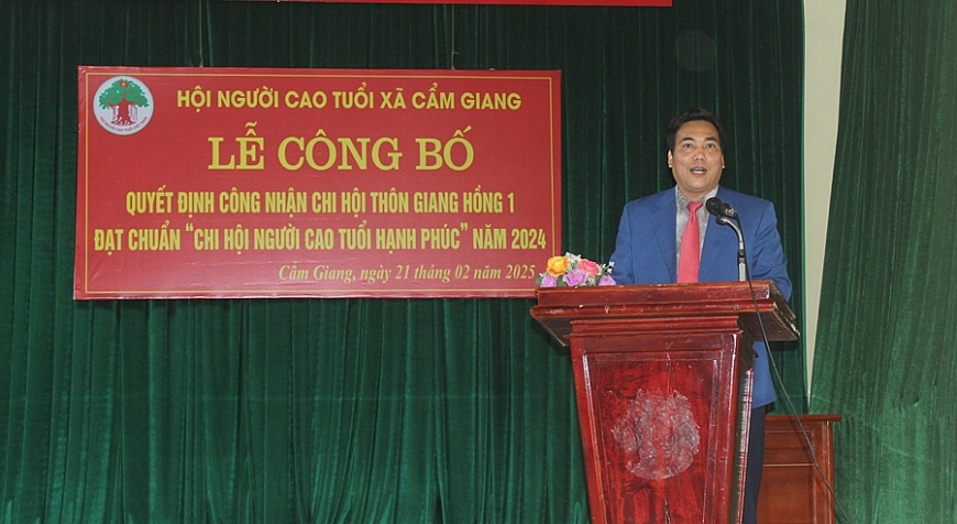 Chi hội NCT thôn Giang Hồng 1 đạt chuẩn Chi hội NCT hạnh phúc