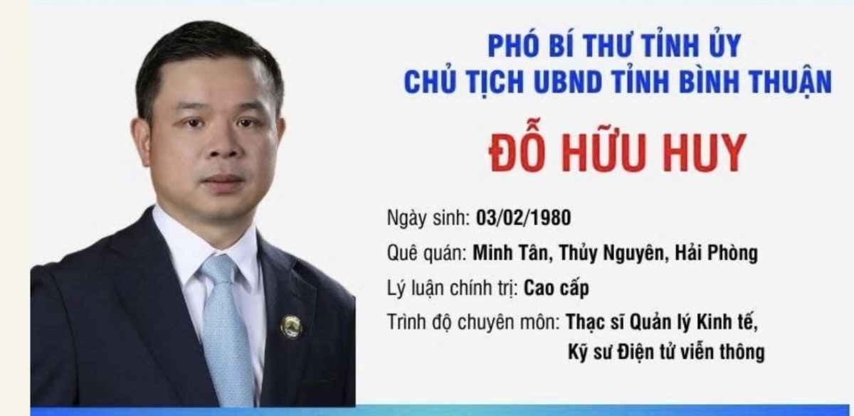 Ông Đỗ Hữu Huy được bầu làm Chủ tịch UBND tỉnh Bình Thuận Ông Đỗ Hữu Huy được bầu làm Chủ tịch UBND tỉnh Bình Thuận