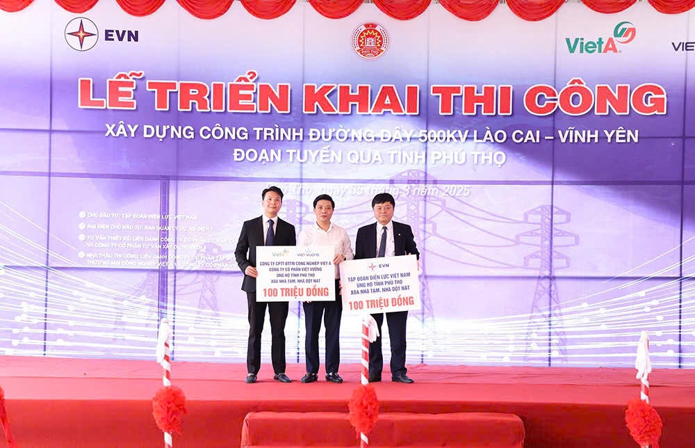 Triển khai thi công xây dựng công trình đường dây 500KV Lào Cai – Vĩnh Yên đoạn qua tỉnh Phú Thọ