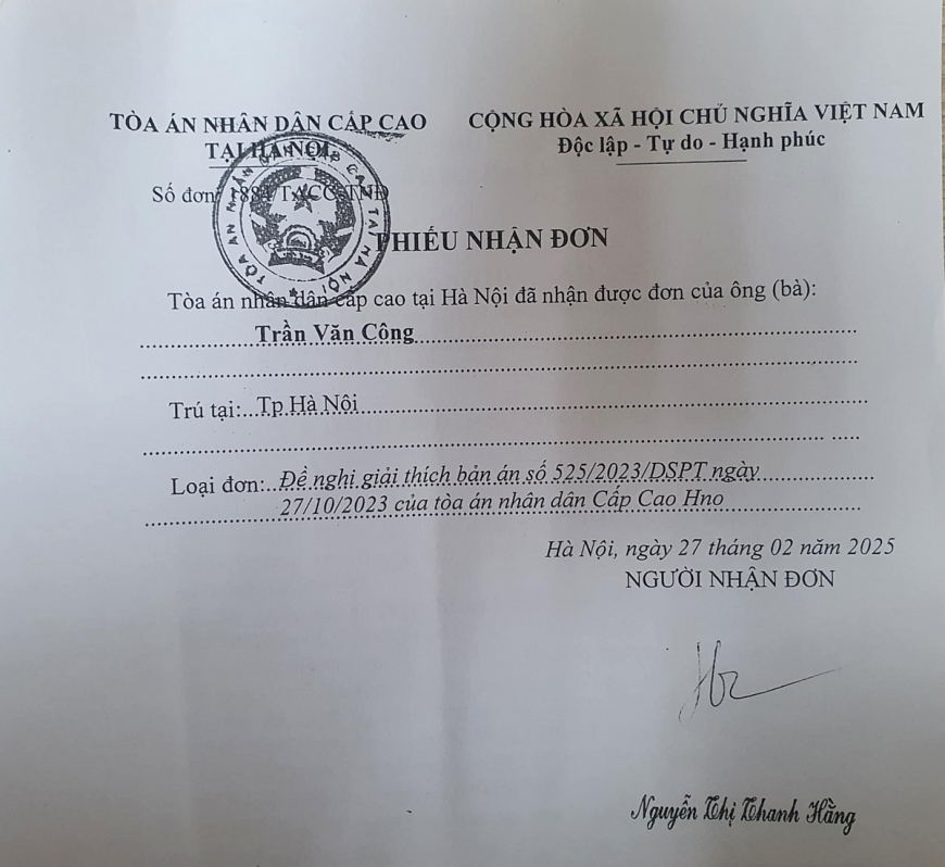 Người cao tuổi đề nghị hoãn thi hành án để được giải thích bản án theo quy định pháp luật