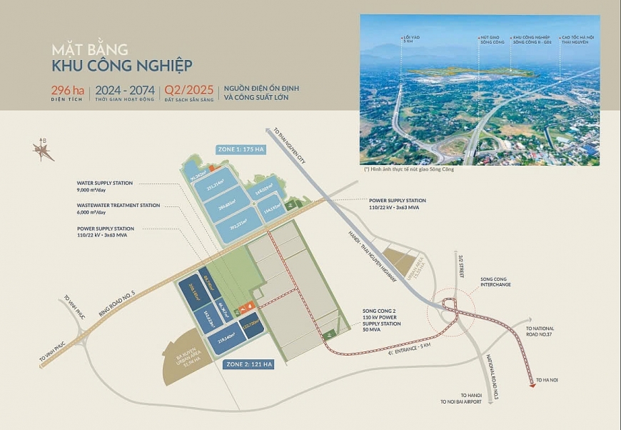 Khởi công Khu công nghiệp Sông Công II – Giai đoạn 2