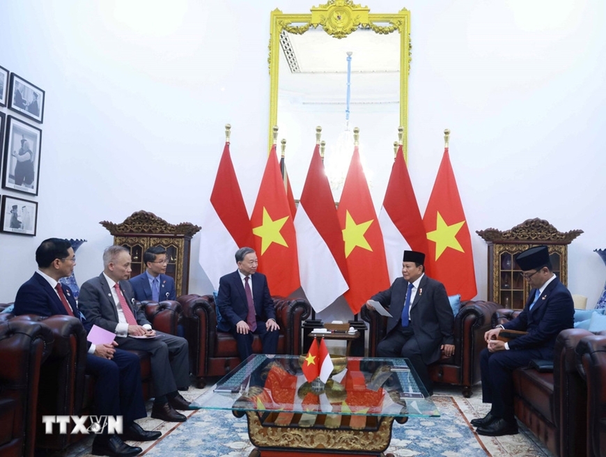 Lễ đón Tổng Bí thư Tô Lâm và Phu nhân thăm cấp nhà nước Cộng hòa Indonesia