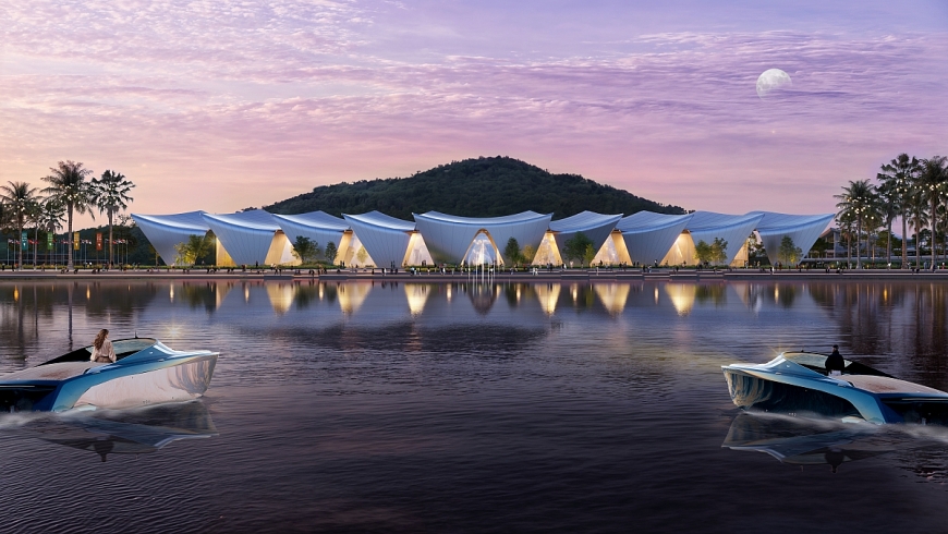 Ảnh phối cảnh Trung tâm hội nghị và triển lãm phục vụ APEC 2027