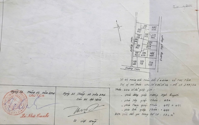 Cần nhanh chóng hoàn thành thủ tục cấp Giấy chứng nhận quyền sử dụng đất cho gia đình ông Lê Cao Phấn