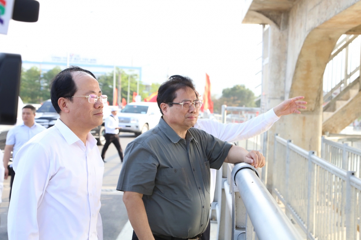 Thủ tướng Chính Phủ Phạm Minh Chính tham dự khánh thành công trình đập dâng Phú Phong