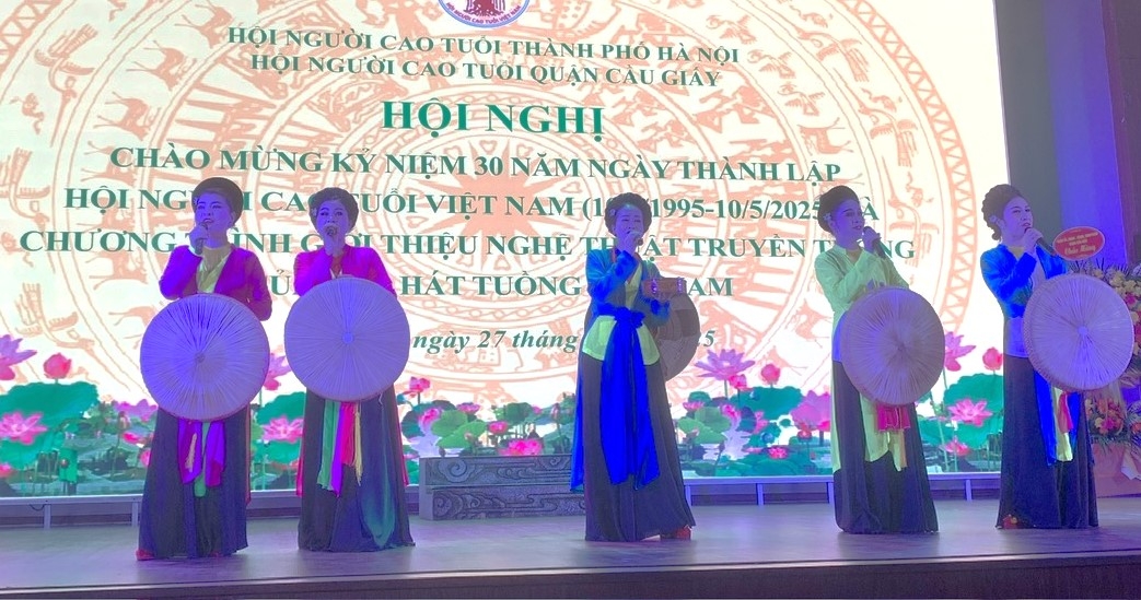 Một tiết mục văn nghệ tại buổi lễ