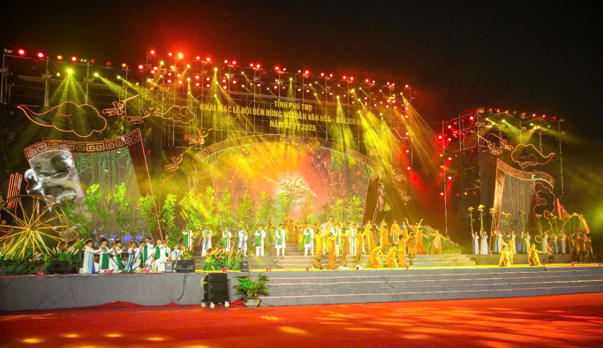 Khai mạc Lễ hội Đền Hùng và Tuần Văn hóa - Du lịch Đất Tổ năm Ất Tỵ 2025 .