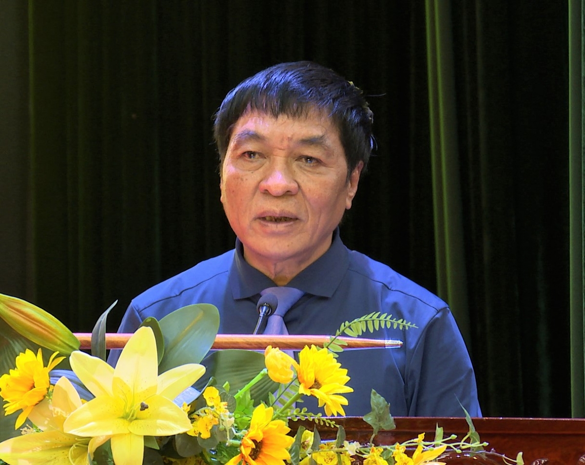 Ông Vũ Bá Rồng, Chủ tịch Hội NCT tỉnh Bắc Ninh phát biểu