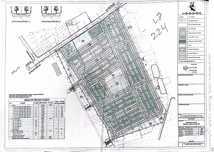 Sơ đồ người dân thu thập được, khi cơ quan chức năng sử dụng làm căn cứ để dân bắt thăm đất.