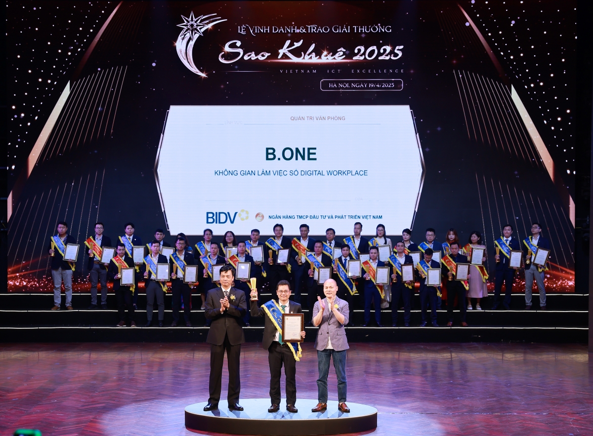 BIDV ghi dấu ấn tại Sao Khuê 2025, với 7 sản phẩm công nghệ được vinh danh