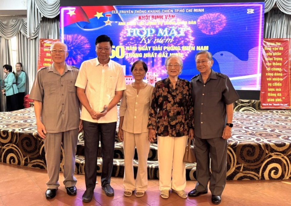 Họp mặt Cán bộ - chiến sĩ Ban Binh vận TW Cục MN, Khu ủy Sài Gòn Gia Định và các tỉnh B2, tại TP. Hồ Chí Minh