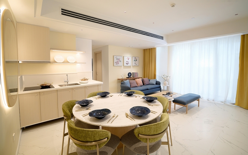 Thiết kế căn hộ tích hợp tiện ích tối ưu đáp ứng cả nhu cầu kinh doanh cho thuê (Ảnh: Sun Property)