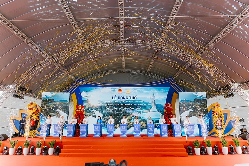 Thanh Hóa: Động thổ dự án Khu dịch vụ thương mại và cáp treo lên ‘đỉnh thiêng’ An Tiêm