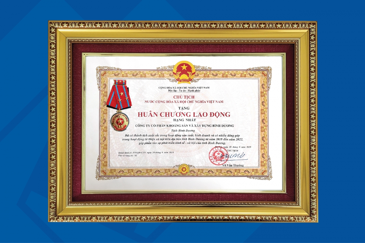 Huân chương Lao động hạng Nhất - Bảo chứng cho hành trình cống hiến bền bỉ và thành tựu nổi bật mà KSB đã ghi dấu suốt hơn ba thập kỷ kiến tạo vì cộng đồng và đất nước