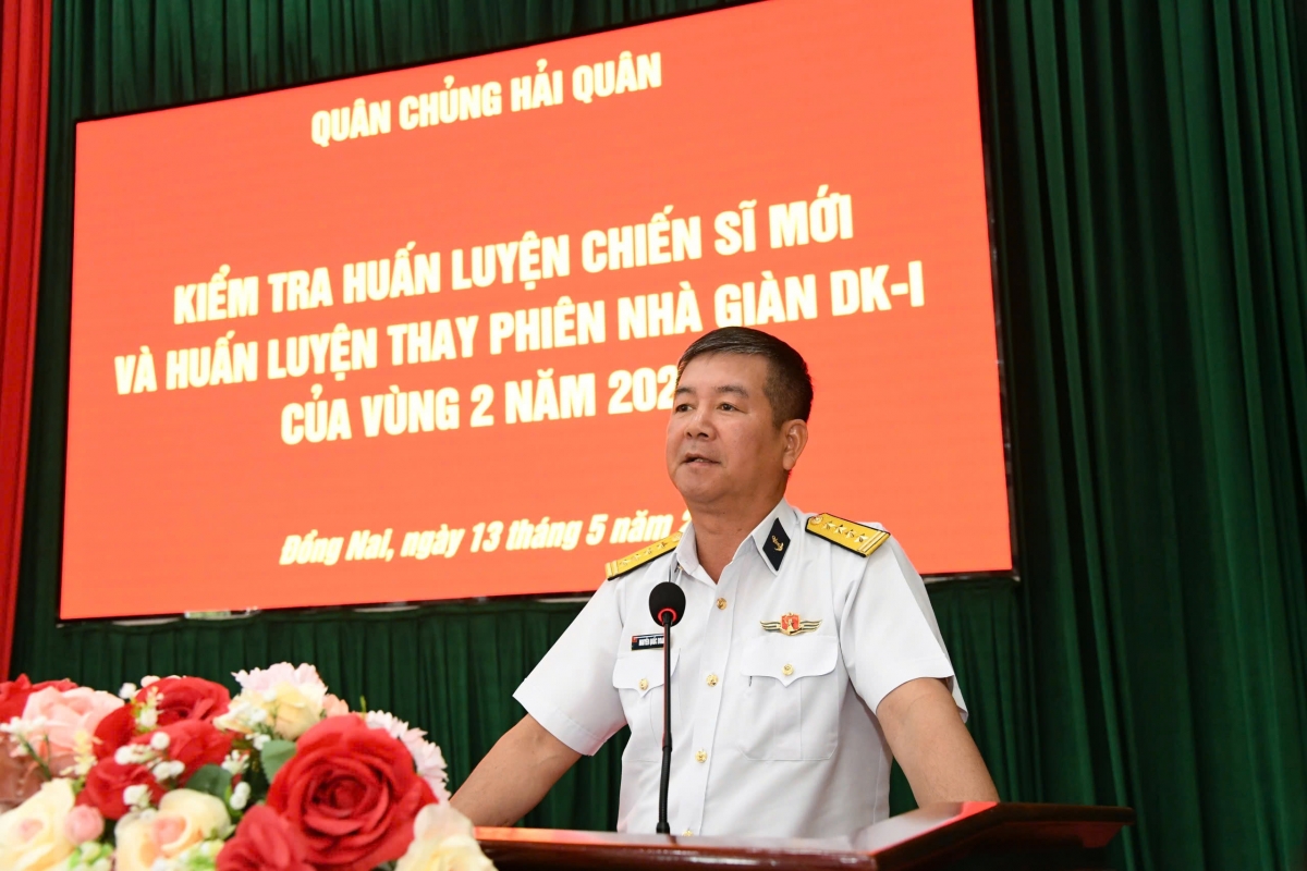 Bộ Tham mưu Hải quân kiểm tra công tác huấn luyện chiến sĩ mới tại Vùng 2