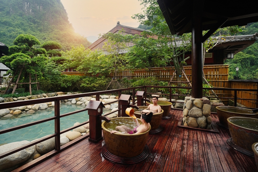 Nguồn khoáng ở Yoko Onsen Quang Hanh có hàm lượng brom cao hàng đầu thế giới 