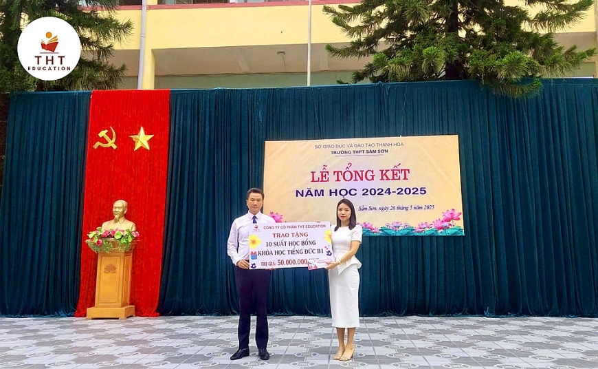 THT Education trao 40 suất học bổng khóa học tiếng Đức B1 cho học sinh Thanh Hóa