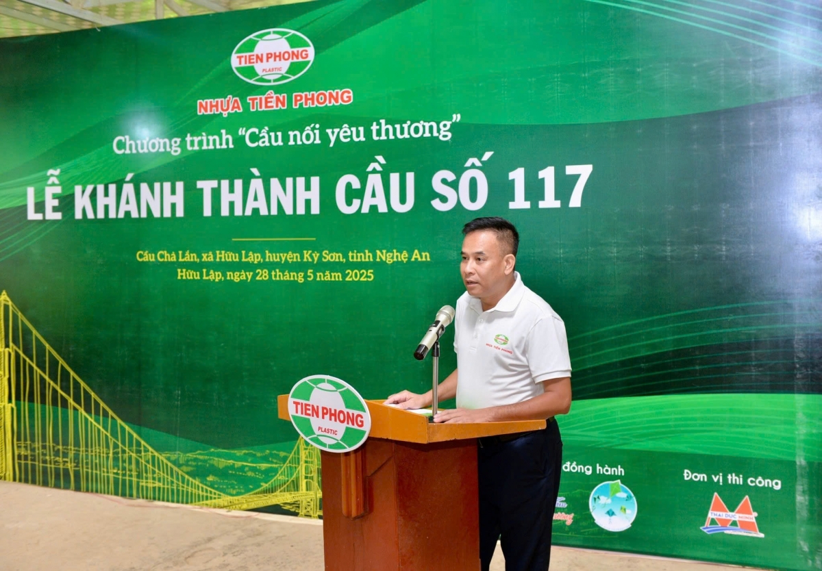 Nhựa Tiền Phong khánh thành cầu nối yêu thương số 117 tại Nghệ An
