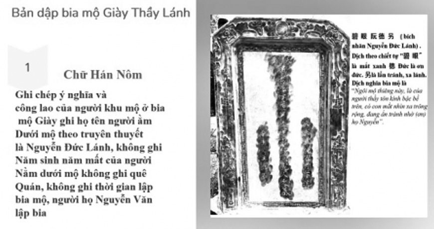 Ngôi mộ trên đều không ghi tên chính danh, năm sinh, năm mất, quê quán, họ tên người lập bia là người trực hệ với người nằm dưới mộ..