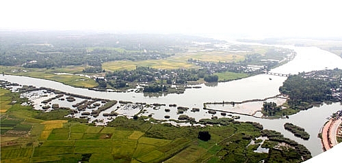 Ngã ba sông Tam Kỳ - Bàn Thạch và Trường Giang.