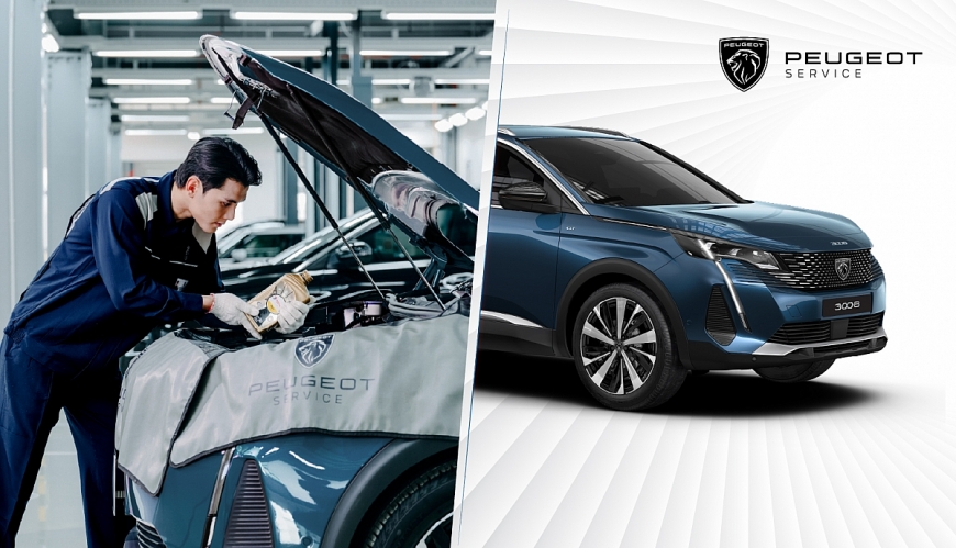 Khách hàng sở hữu xe Peugeot 3008 được tặng 2 lít dầu động cơ khi sử dụng dịch vụ sửa chữa và bảo dưỡng