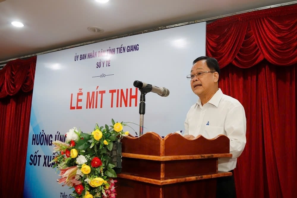 Tiền Giang: Mít tinh hưởng ứng ngày ASEAN phòng, chống sốt xuất huyết lần thứ XV năm 2025