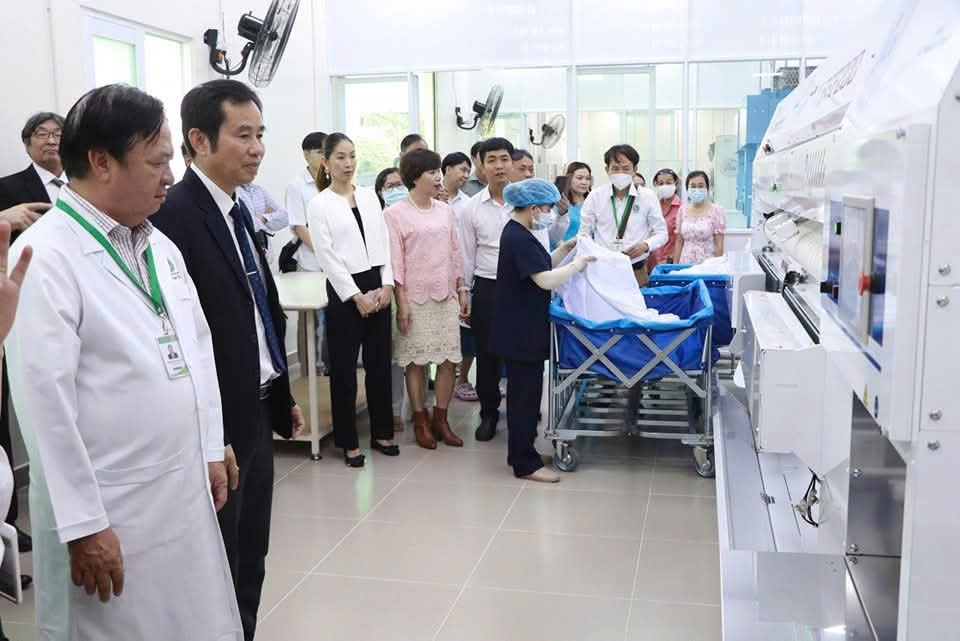 ​​​​​​​Bệnh viện đầu tiên đưa vào vận hành nhà giặt theo công nghệ Nhật Bản
