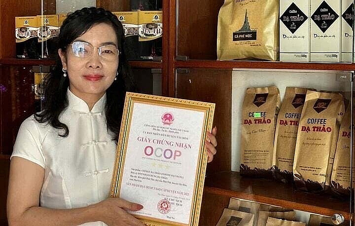 Cà phê Dạ Thảo đạt sản phẩn OCOP 3 sao cấp huyện năm 2023 do UBND huyện Tây Hòa cấp.