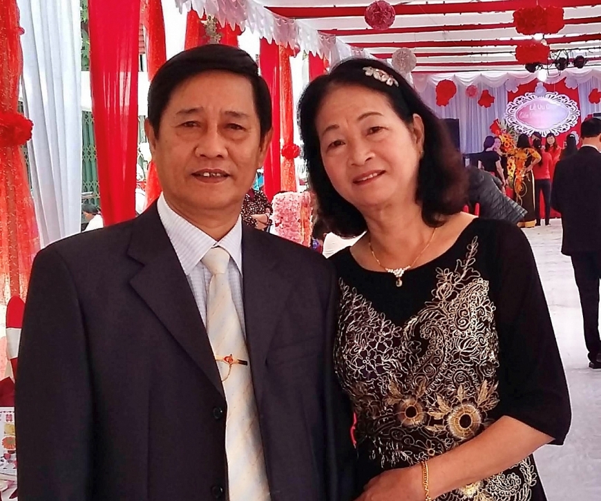 Vợ chồng bà Đàm Thị Thanh Xuân.