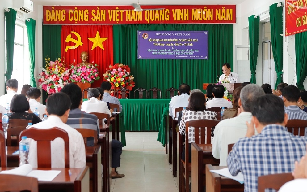 Tiền Giang: Hội nghị giao ban Hội Đông y cụm XI năm 2025