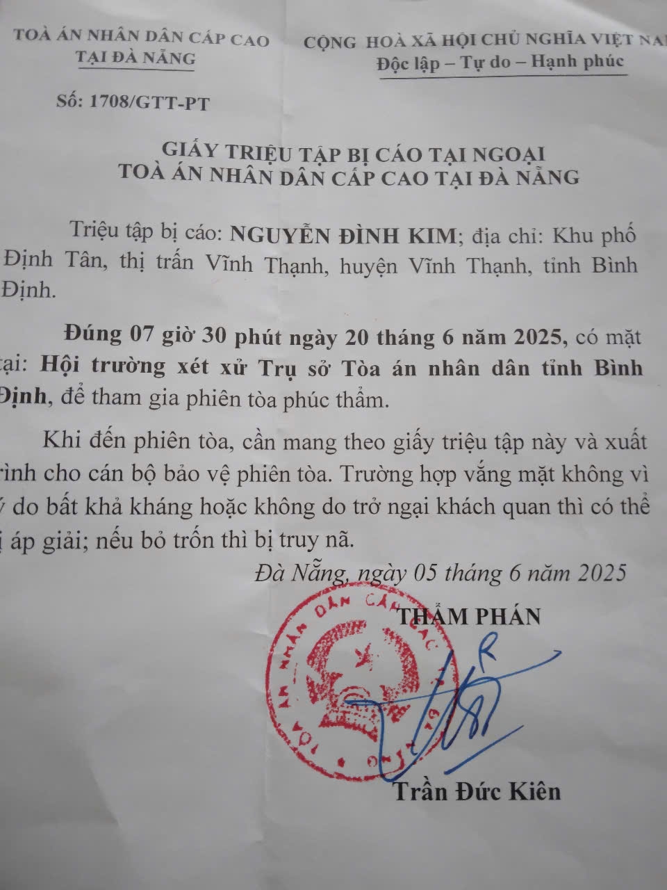 Người cao tuổi mong được Hội đồng xét xử phúc thẩm xem xét toàn diện nội dung vụ án