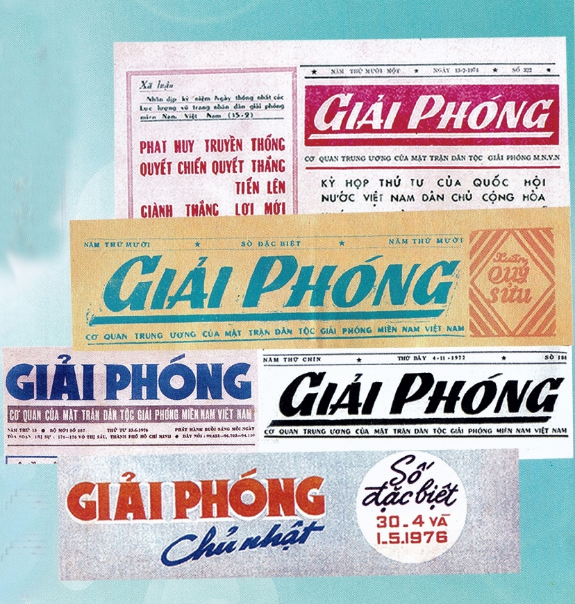  Măng-sét báo Giải Phóng trong chiến khu và khi xuất bản ở Sài Gòn.