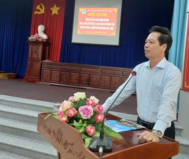 Ông Nguyễn Thành Diệu, Phó Chủ tịch UBND tỉnh, Trưởng Ban Công tác NCT tỉnh phát biểu tại Hội nghị