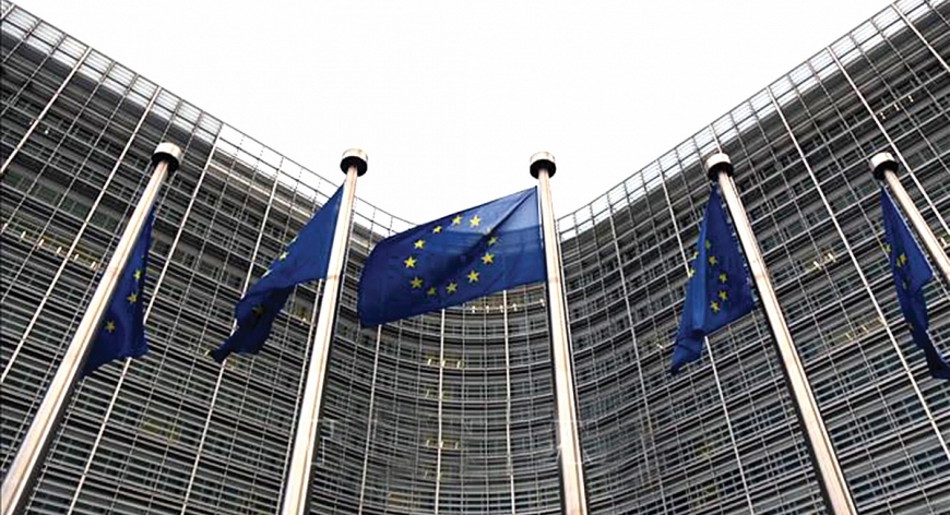 Cờ Liên minh châu Âu tại Brussels, Bỉ.