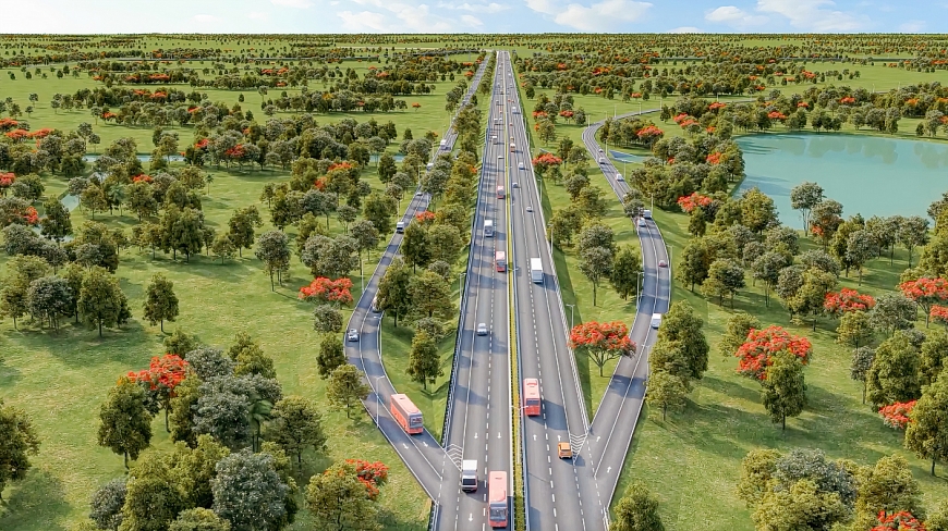 Ảnh phối cảnh dự án cao tốc Bảo Lộc – Liên Khương