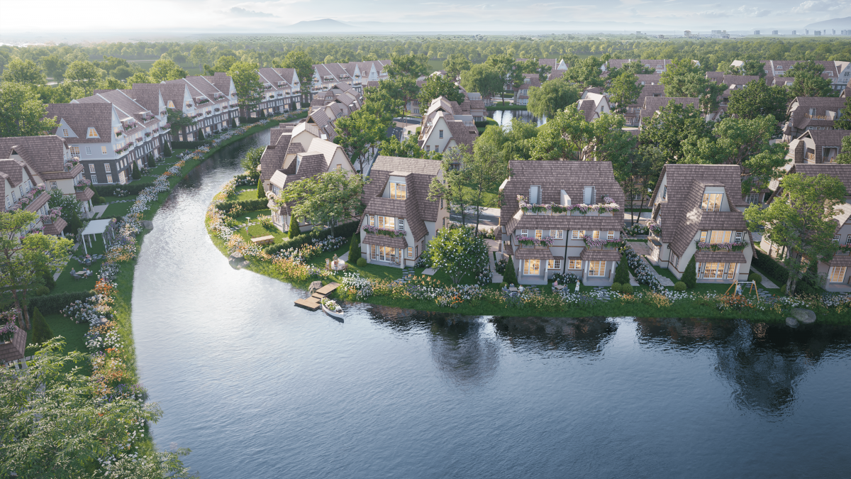 Nước là nguồn cảm hứng, ngôn ngữ thiết kế chính tại Đảo Châu Âu 