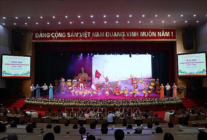 Chương trình nghệ thuật tại Lễ kỷ niệm. Ảnh: Thống Nhất/TTXVN