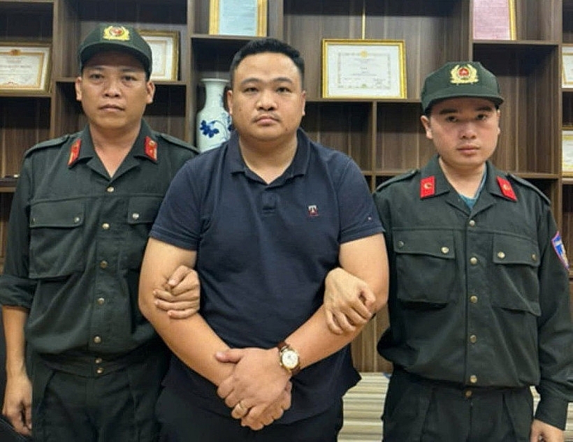 Đối tượng Trần Quang Đạo tại cơ quan Công an. (Nguồn: Báo Công an Thành phố Hồ Chí Minh)