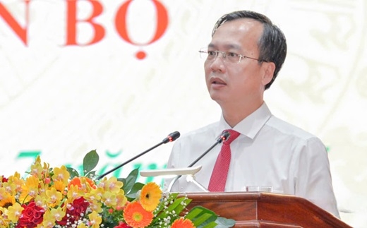 Ông Trần Trí Quang, Chủ tịch UBND tỉnh Đồng Tháp phát biểu tại buổi lễ công bố quyết định