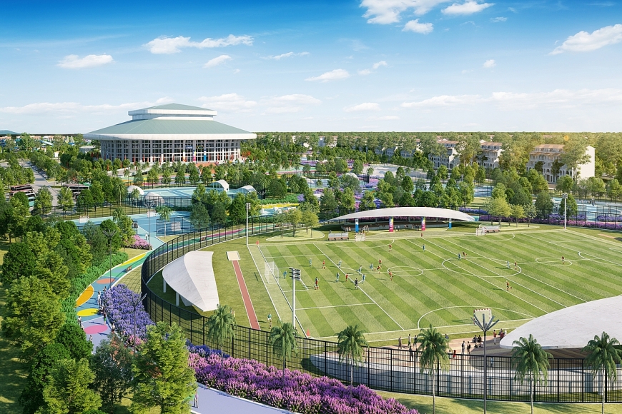 Công viên Thể Thao và Công viên Sinh thái chỉ cách phân khu Kim Ngân 2 vài bước chân (Ảnh: Sun Property)