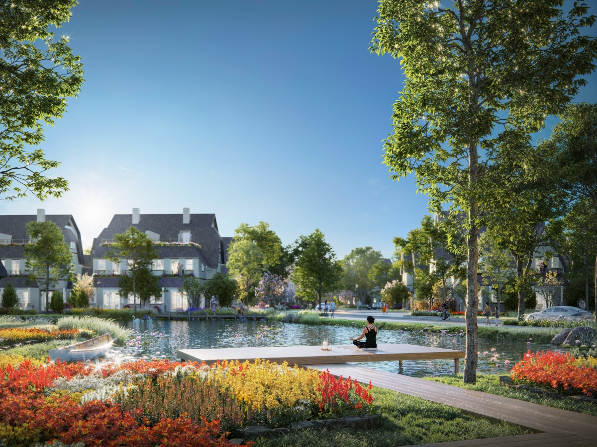 Vườn yoga nổi tại Đảo Châu Âu