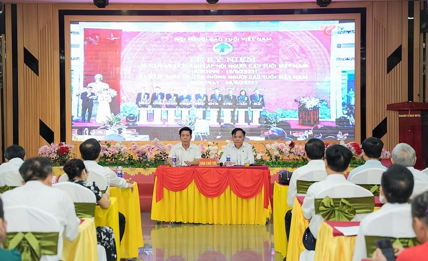 Quang cảnh Hội nghị sơ kết công tác Hội NCT tỉnh Hà Tĩnh 6 tháng đầu năm 2025 