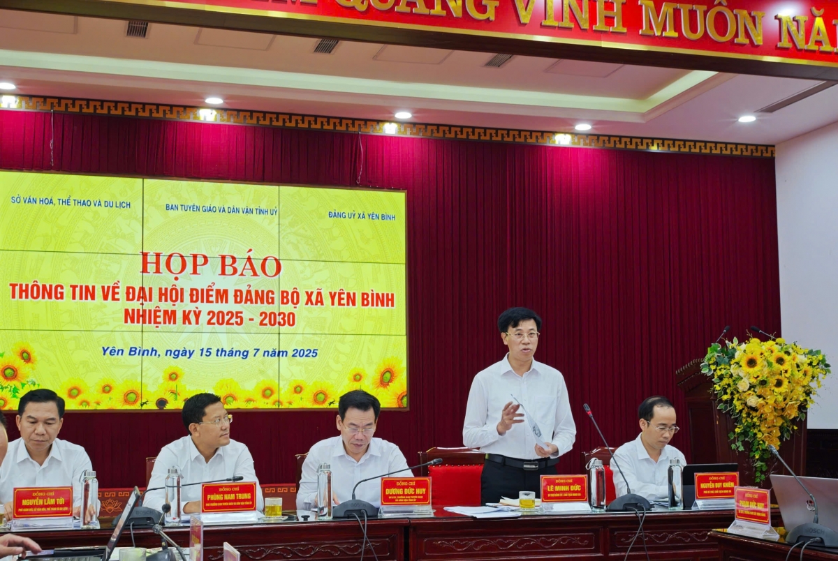 Đại hội Đảng bộ xã Yên Bình được tổ chức theo hình thức Đại hội số